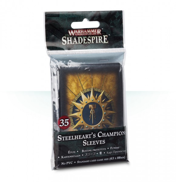 Kartenhüllen für Warhammer Underworlds: Shadespire – Stahlherzens Champions
