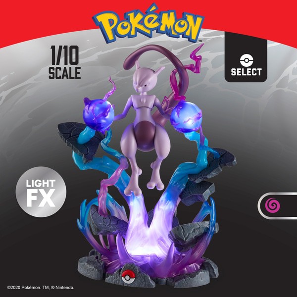 Pokémon Mewtwo Deluxe Figur mit Leuchtfunktion 25 cm