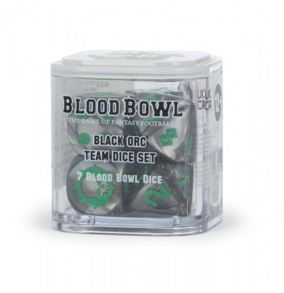 Blood-Bowl-Würfelset: Black-Orc-Team